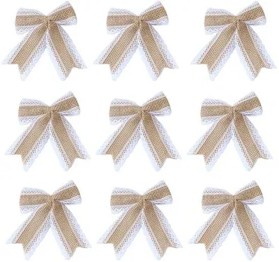 Immagine prodotto di Spago di juta intrecciato a mano, 10 pezzi, stile rustico, ideale per decorazioni fai-da-te, perfetto come regalo per la sposa