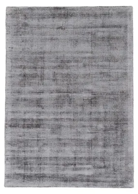 Image de carpetfine Tapis en viscose Ava Gris clair 80x150 cm | Tapis moderne pour le salon et la chambre à coucher