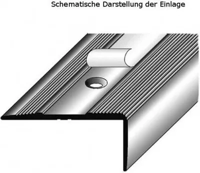 Produktbild von Selbstklebende Einlage für Winkelprofil "Milena", 12 mm breit-braun