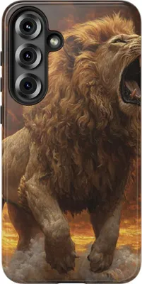 Produktbild von Majestischer Löwe im Ölgemälde – Hülle Kompatibel mit Samsung Galaxy S25 Plus