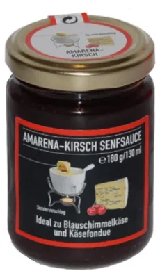 Zdjęcie produktu dla Ruwisch & Zuck Original Amarena Cherry Mustard Sauce słodko-pikantny 180g
