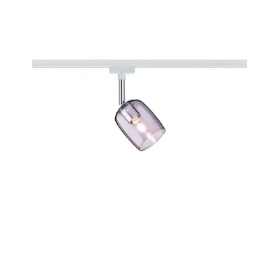Obrázok produktu pre Paulmann 95345 URail System – lištové svietidlo Spot Blossom, max. 1x25 W, G9, biela/ružová, priehľadné, 230 V, kov/sklo
