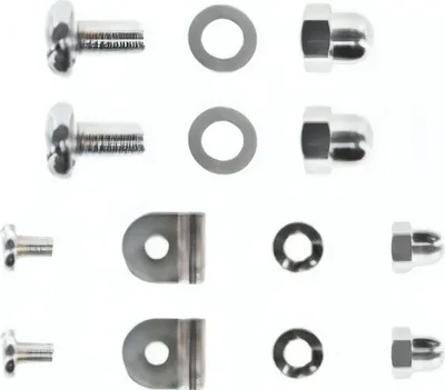 Produktbild von SET Zierschrauben, Kederklemmen, Hutmuttern (verchromt) + Federscheiben - für KR51