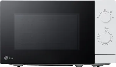 Produktbild von LG MS2082H, Arbeitsplatte, Solo-Mikrowelle, 20 l, 700 W, Drehregler, Weiß