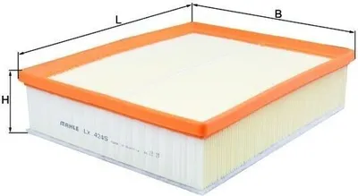Produktbild von Luftfilter MAHLE LX 4245 für VW Polo Schrägheck (6R1, 6C1) Filtereinsatz