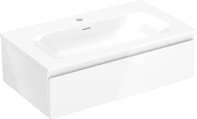 Obrázek produktu pro Mexen Orio koupelnová skříňka 80 cm s umyvadlem Vela, 1 zásuvka, bílý lesk - 91A10-08023-1-BF00-W23M00