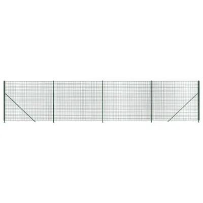 Immagine prodotto di vidaXL Recinzione in rete metallica con flangia a terra verde 1,8x10 m