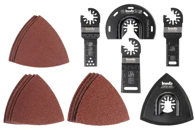 Zdjęcie produktu dla kwb by Einhell Akcesoria do narzędzi wielofunkcyjnych Zestaw narzędzi wielofunkcyjnych Ho,Me,Ku 17 szt.