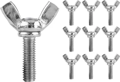 Produktbild von 10 Stück Flügelschrauben M5 Gewinde 20 mm Bolzenlänge 304 Edelstahl Flügelschrauben Maschinenbefestigungs-Reparaturwerkzeug Zubehör