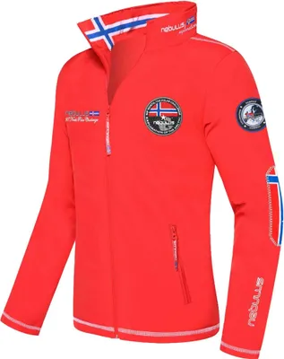 Zdjęcie produktu dla Męska kurtka softshellowa Nebulus MAESTRO, ciepła kurtka outdoorowa, praktyczna i wszechstronna kurtka przejściowa, Q802 - męska, czerwona, S