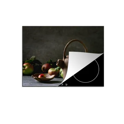 Produktbild von KitchenYeah© Herdabdeckplatte Teekanne - Tee - Stilleben , 58x51cm, Küche Deko, Glaskeramikkochfeld Herdabdeckung, Abdeckplatte fùr Kochfeld