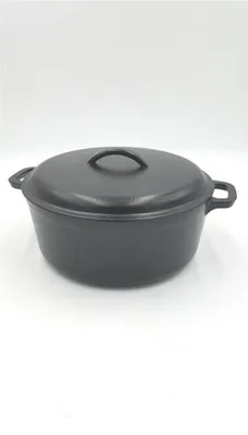 Produktbild von AmazonBasics Schmortopf Gusseisen 662l 28,22 2 Griffe Topf