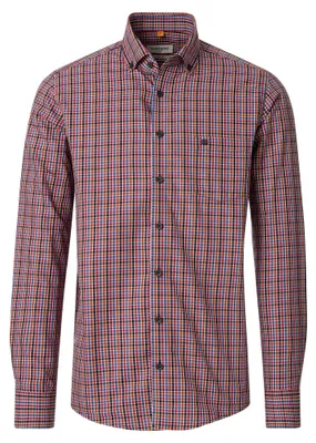 Produktbild von Redmond - Casual Fit - Herren Freizeithemd (262005112), Größe:5XL, Farbe:Rot(500)