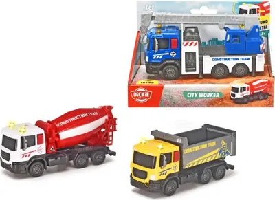 Produktbild von Bauwagen City Worker 17 cm, 3 Typen