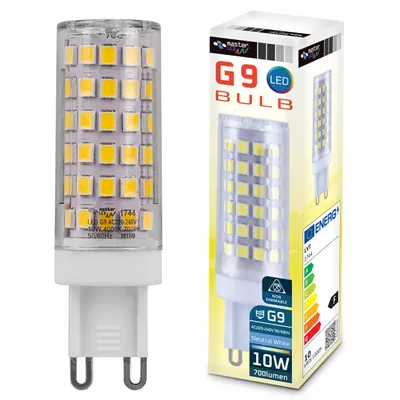 Produktbild von MasterLED – Leuchtmittel – Sockel G9 – 4000 K Neutralweiß – 700 lm – 10 W – 360° Rundumlicht – led stiftsockellampen – Vita