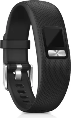 Produktbild von kwmobile 2x Uhrenarmband für Garmin Vivofit 4 Armband - Fitnesstracker Band Set aus TPU Silikon - Ersatzarmband Smartwatch - Schwarz matt Schwarz matt