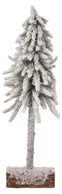 Image de Arbre de Noël artificiel enneigé sur tronc Ø15xH45cm