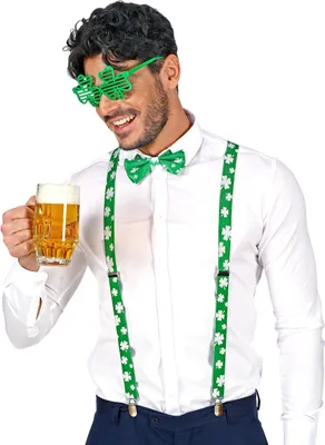 Produktbild von Set Kleeblatt St. Patrick's Day Erwachsene grün - Einheitsgröße