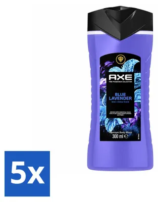 Produktbild von 5 x AXE Blue Lavender Douchegel - 300 ml - Vorteilspackung - 5 Stücke