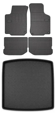 Obrázok produktu pre Gumové autokoberce SolidPRO + vaňa kufra pre: Volkswagen Golf IV 1998-2002 kombi (Variant) 5 ks