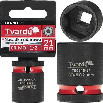 Produktbild von TVARDY Steckschlüsselkopf, 1/2", 21 mm, CrMo - T00210-21