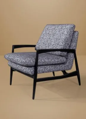 Produktbild von Grauer Textil Sessel Wohnzimmer Armlehnensessel Moderner Einsitzer Neu