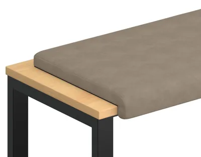 Zdjęcie produktu dla vidaXL Poduszka bankietowa z mikrofibry, kolor taupe, głębokość 35 cm