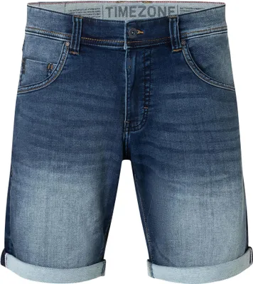 Produktbild von Timezone Jeansshorts mit aufgerolltem Saum und fünf Taschen Größe: 30W