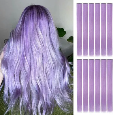 Produktbild von Tape Extensions In 55 cm - 10 Stück Kunsthaar Haarteile - Clip Haarverlängerungen für Damen - Pferdeschwanz Haarteil - für Party Styling - hellblau