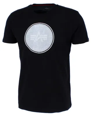 Produktbild von ALPHA INDUSTRIES HOLOGRAM T Herren T-Shirt Knoxville Since 1959, Größe:L, Alpha Industries Farben:Black