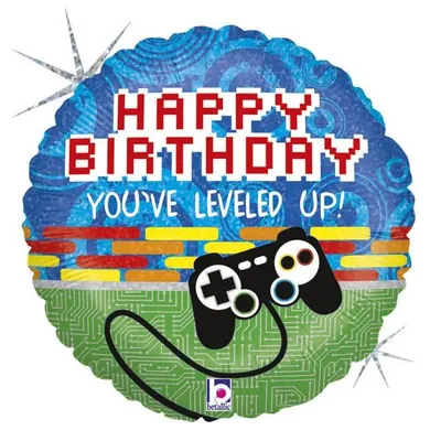 Produktbild von Happy Birthday Folienballon Spiel auf Controller 46 cm