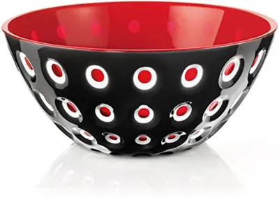 Produktbild von Guzzini - Le Murrine, Schale, Schüssel - Schwarz/Weiß/Rot, Ø20 x h9 cm