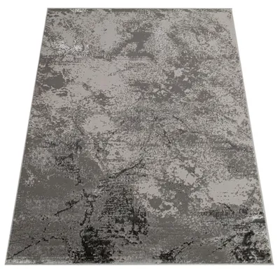 Produktbild von Tapiso Teppich Crystal Modern Hellgrau Schwarz Wohnzimmer 300 x 400 cm
