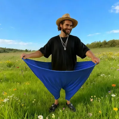 Imagen del producto de INF Juego de lanzamiento de pantalones de abuela: Divertido juego de gran tamaño para actividades familiares y al aire libre Azul oscuro