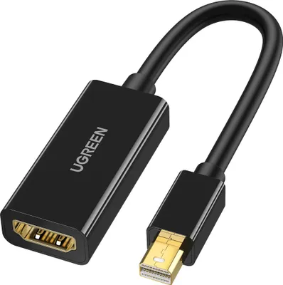 Produktbild von Ugreen Adapter Mini Displayport - Hdmi 4K Langlebig Schwarz