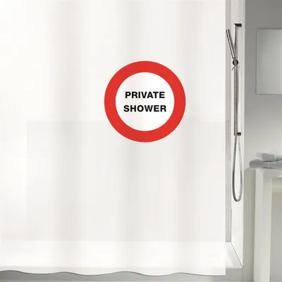 Produktbild von Spirella Anti-Schimmel Duschvorhang - Anti-Bakteriell, waschbar, wasserdicht - PEVA, „Private Shower“ 180x200cm Weiß