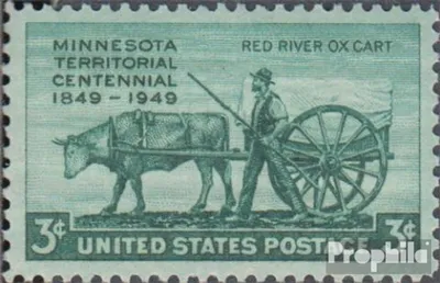 Produktbild von Briefmarken USA 1949 Mi 594 (kompl.Ausg.) postfrisch Minnesota-Territorium