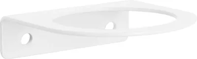 Produktbild von Natural Goods Berlin HALTER FLOAT, Design Wandhalterung aus Stahl für Zahnputzbecher oder Teelicht-, Kerzenhalter sowie Halterung für Dekoration, Weiß, 1 Stück