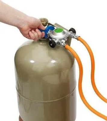 Produktbild von Gasflaschen Mini-Tool - praktisches Werkzeug für den Gasflaschenanschluss - Flügelmutterwerkzeug