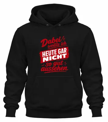 Obrázek produktu pro Dnes jsem vlastně nechtěl vůbec objednávat tento mikina s potiskem "Statement", sarkastický motiv, černá barva, velikost L