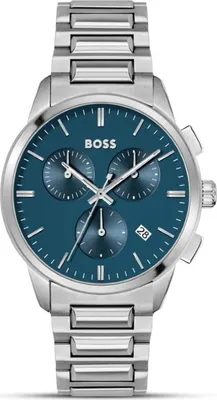 Produktbild von Hugo Boss Dapper Herren Armbanduhr Quarz Edelstahl Gehäuse 44 mm Modell HB1513927