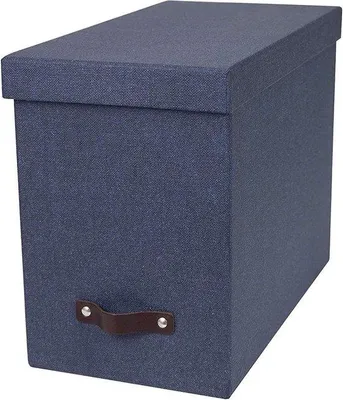 Produktbild von Famanu Hangmappenbox mit Deckel - inklusive 8 Hangmappen, blau