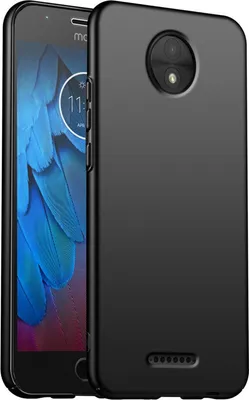 Produktbild von Handy Hard Case für Motorola Moto C Hülle Slim Cover Matt Schutzhülle, Schwarz