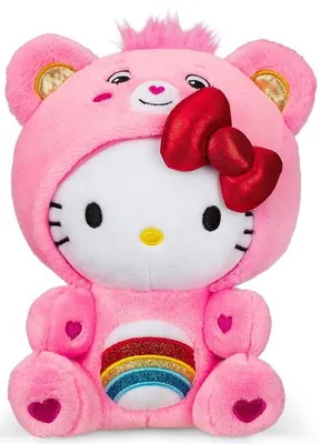 Immagine prodotto di Care Bears, Peluche Da 22 Cm - Hello Kitty Nella Versione "Cheer Bear"