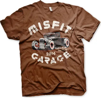 Produktbild von Misfit Garage Power Pick T-Shirt - Medium - Brown