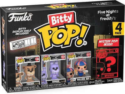 Produktbild von Five Night at Freddy's - Freddy Bonnie Ballon Boy 4er Pack   - Bitty Pop! Funko