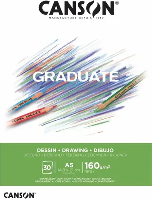 Produktbild von Canson Graduate, Kunstpapier, 160 g/m², 30 Blätter