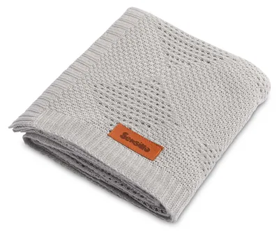 Sensillo Babydecke, 100 % Viskose aus Bambus, 100 x 80 cm, Grau