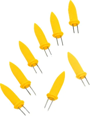 10x Maiskolbenhalter Aus Edelstahl - Praktische Grillspieße Für Mais