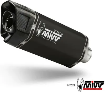 Immagine prodotto di Marmitta Slip-on nera MIVV Sr-1 in titanio per APRILIA rsv4